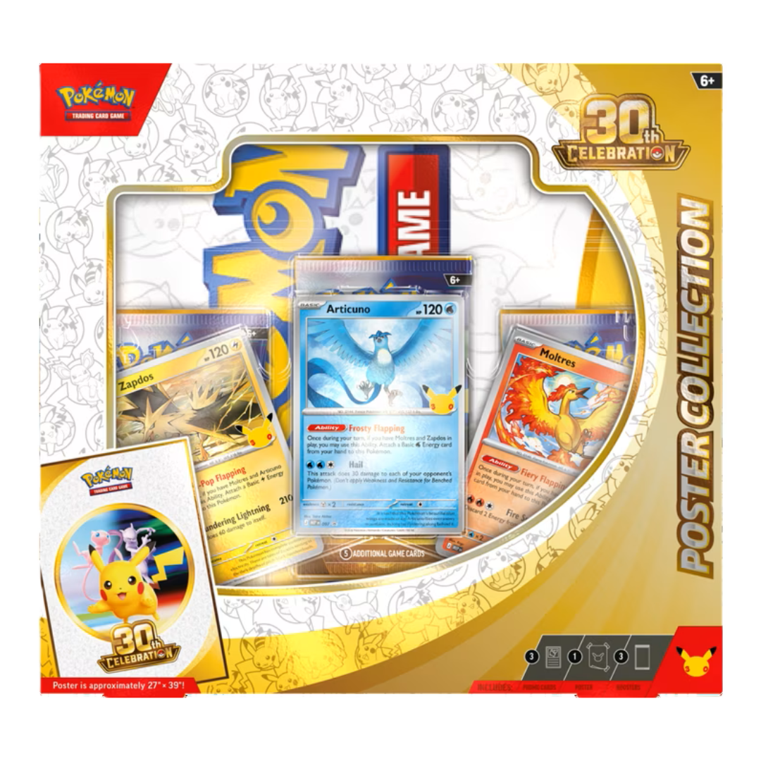 30th Celebration Poster Collection Box - Pokemon (EN)