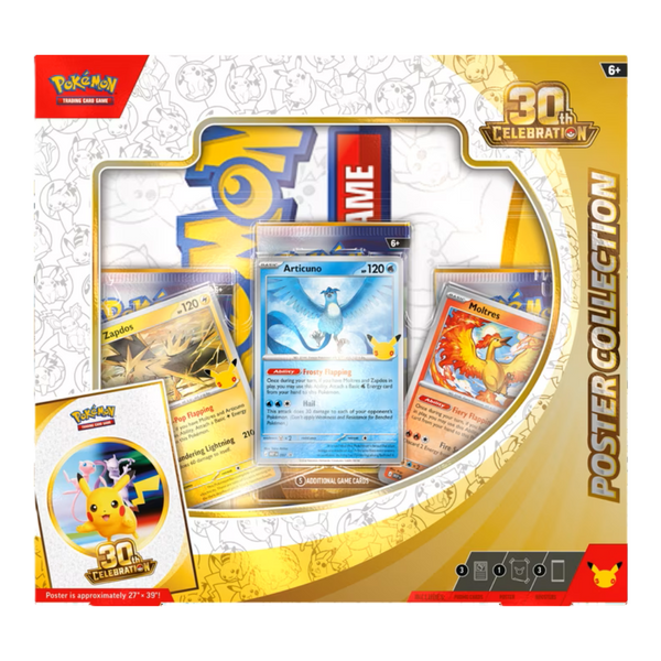 30th Celebration Poster Collection Box - Pokemon (EN)