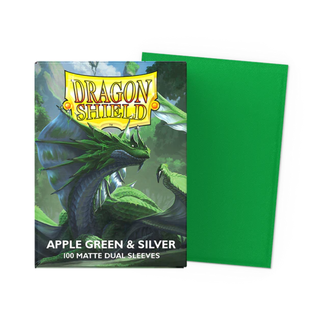 Apple Green & Silver - Matte Dual Sleeves - DragonShield