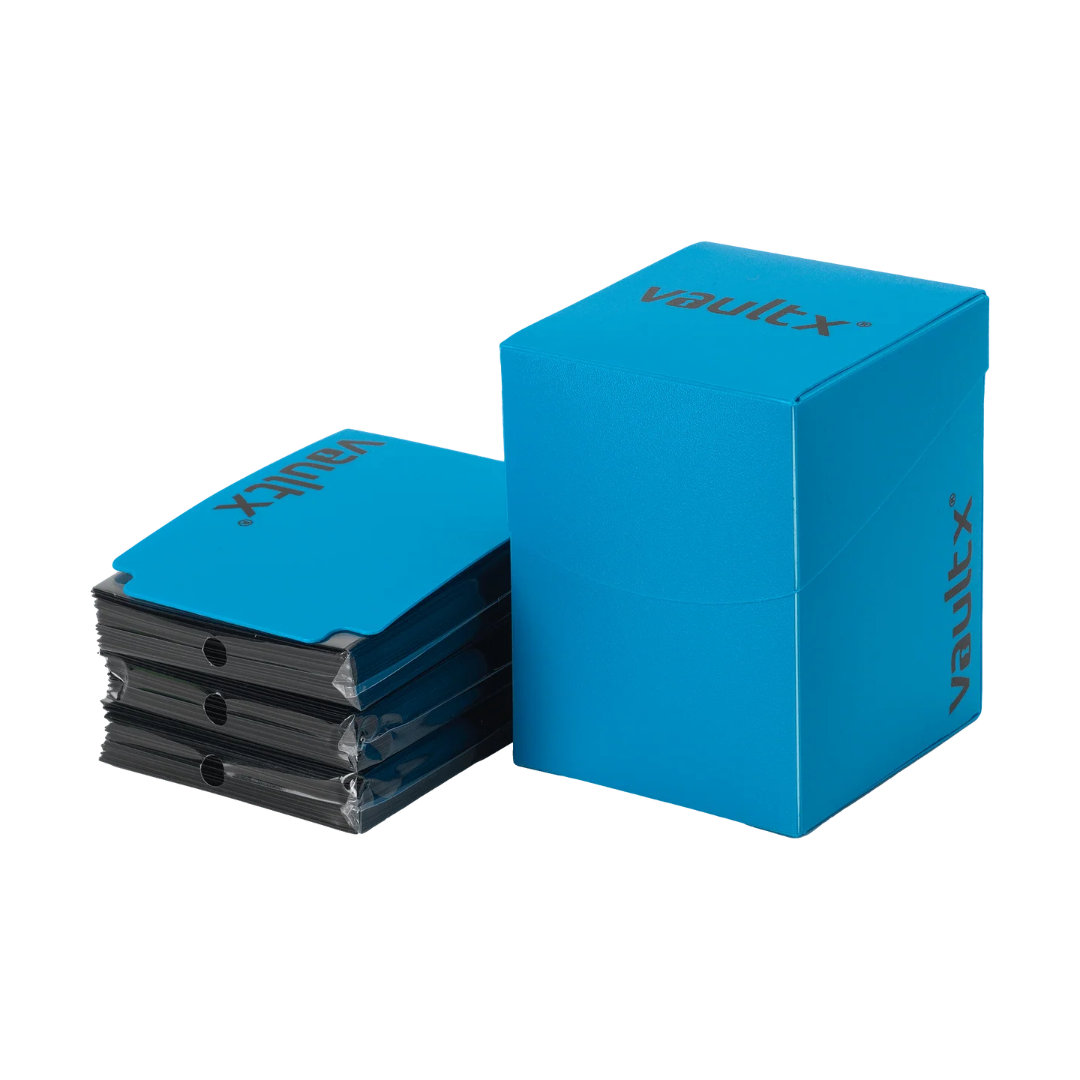 Large Deck Box 100+ con 150 Sleeves - Vault X - Blue