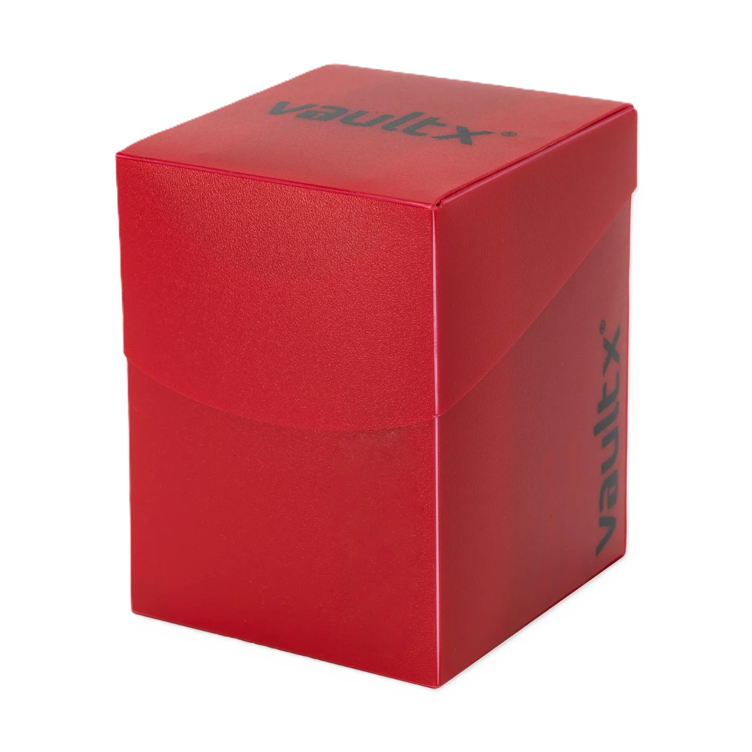 Large Deck Box 100+ con 150 Sleeves - Vault X - Red