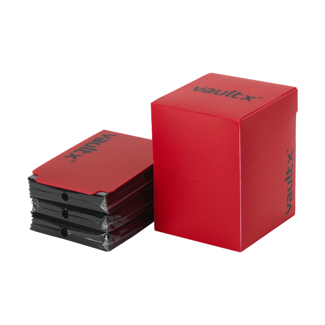 Large Deck Box 100+ con 150 Sleeves - Vault X - Red