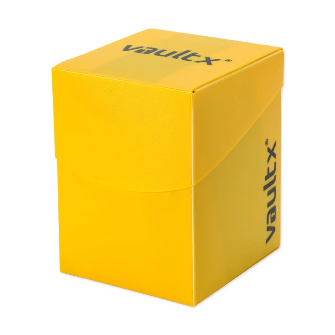 Large Deck Box 100+ con 150 Sleeves - Vault X - Yellow