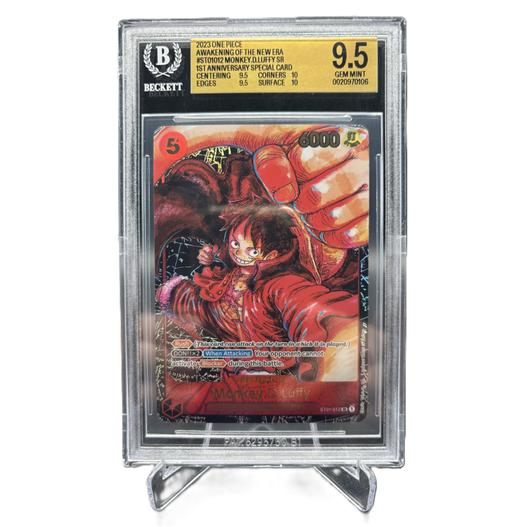 Monkey.D.Luffy (ST01-012) (V.1) - EN - BGS - GEM MT 9.5