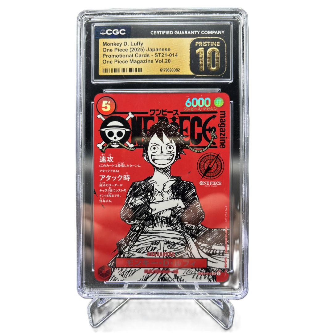 Monkey.D.Luffy (ST21-014) (V.1) RED PROMO - JP - CGC - PRISTINE 10