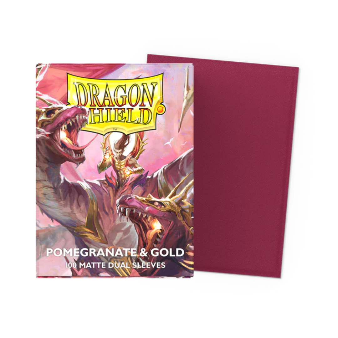 Pomegranate & Gold - Matte Dual Sleeves - DragonShield