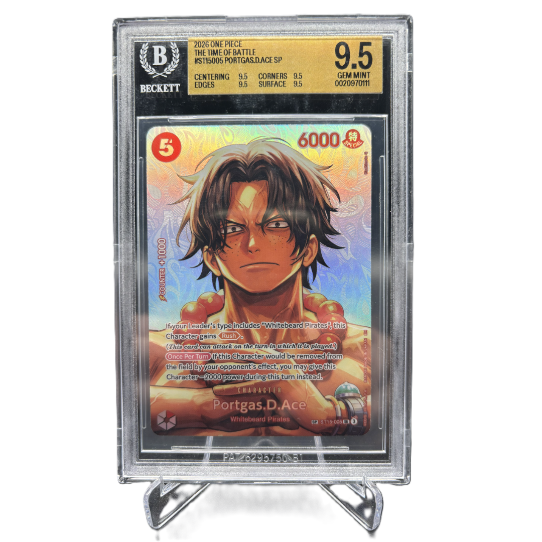 Portgas.D.Ace (ST15-005) SP - EN - BGS - GEM MT 9.5