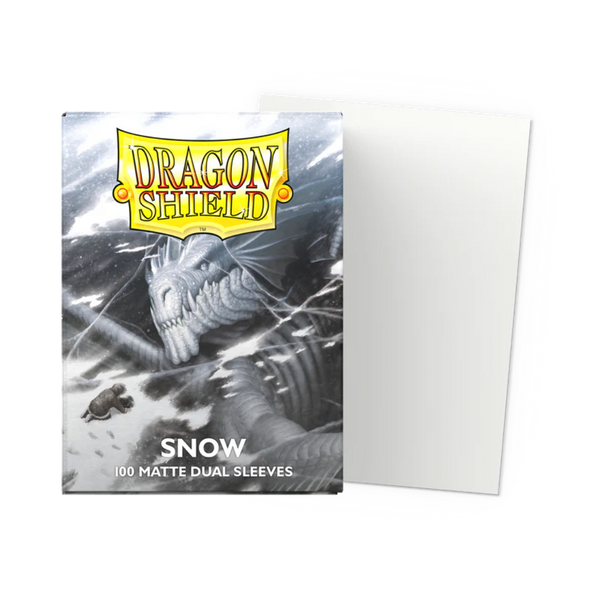 Snow - Matte Dual Sleeves - DragonShield