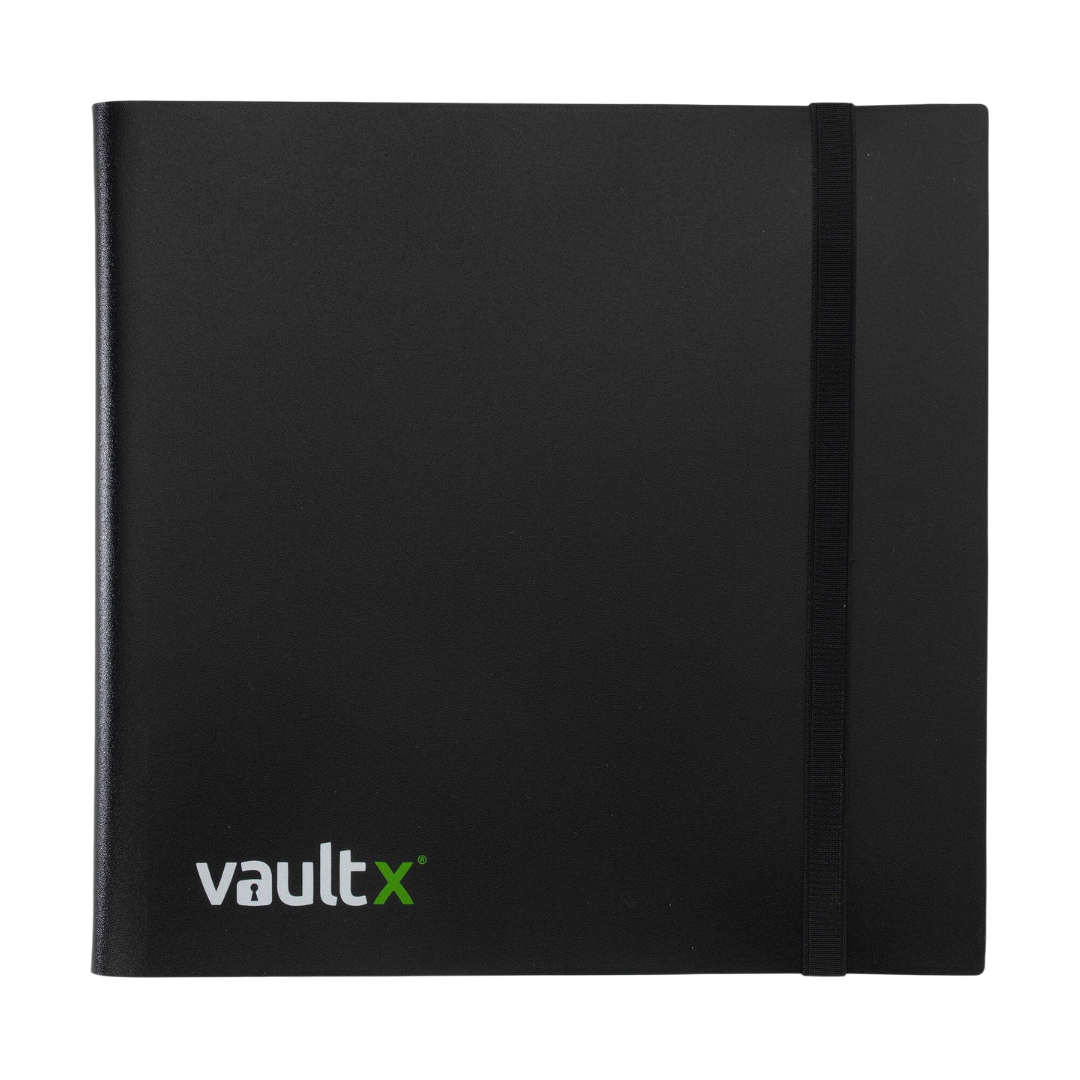 Vault X 12-Pocket Strap Trading Card Binder - Black